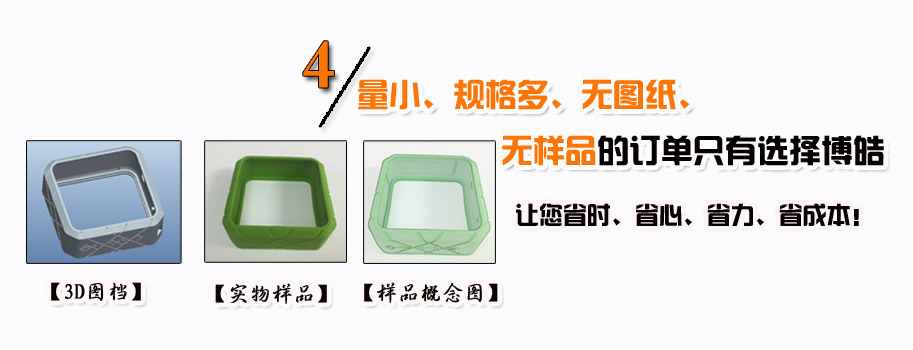 量小、規(guī)格多、無(wú)圖紙、無(wú)樣品的訂單只有選擇博皓。