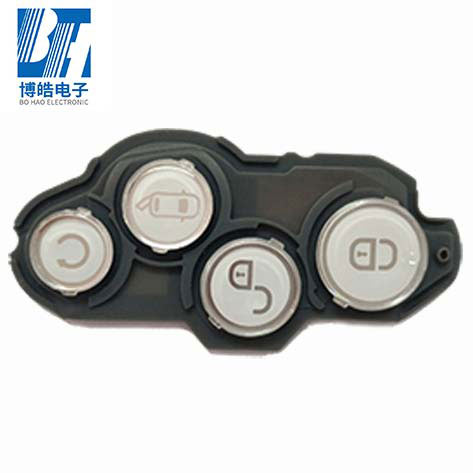 定制汽車遙控鎖硅膠按鍵|汽車鑰匙P+R按鍵開模生產(chǎn)