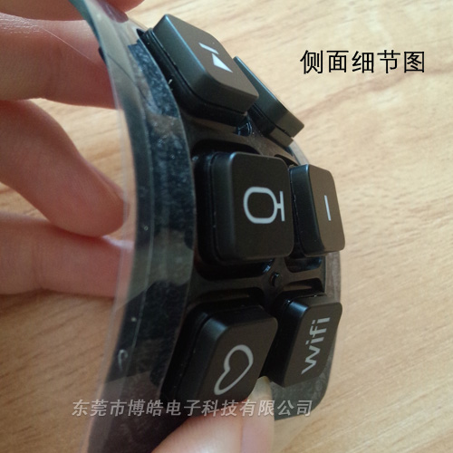 音響硅膠按鍵的側(cè)面圖