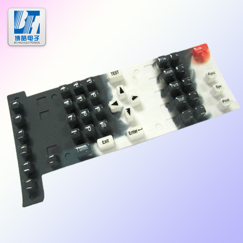 博皓儀器設備水晶滴膠按鍵采用多種顏色混合