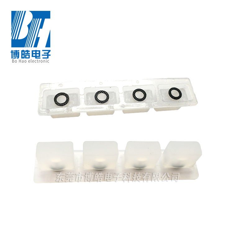 工業(yè)儀器設備按鍵帶導電環(huán)形黑粒按鍵可開模定制硅膠黑粒按鍵