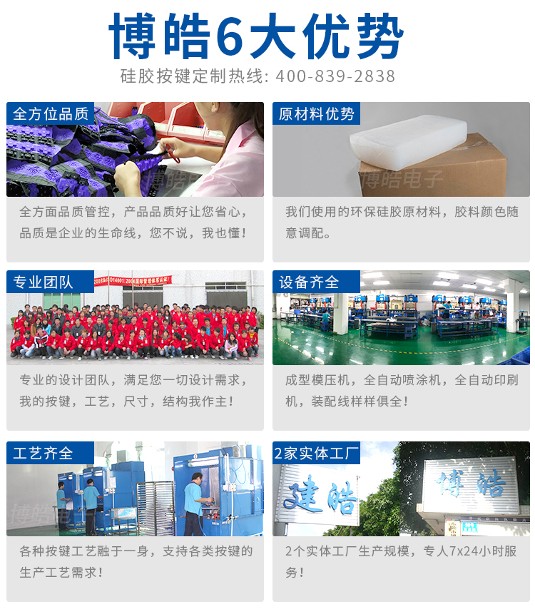 博皓硅膠按鍵廠家